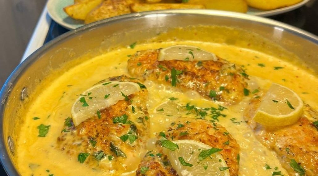 HÜHNERFILET UND SAHNESAUCE MIT KNOBLAUCH, ZITRONE UND PARMESAN – Alte ...